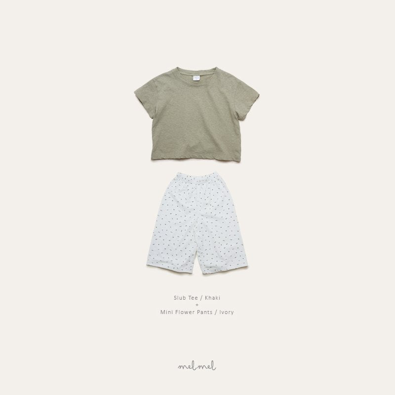 ［melmel］Slub tee