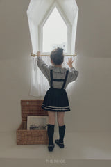 ［The beige］Pleated Skirt