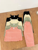 ［ohho］Heart pleats pants