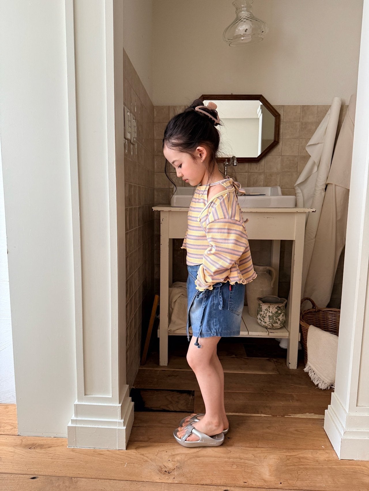 ［comma］Wrap skirt pants