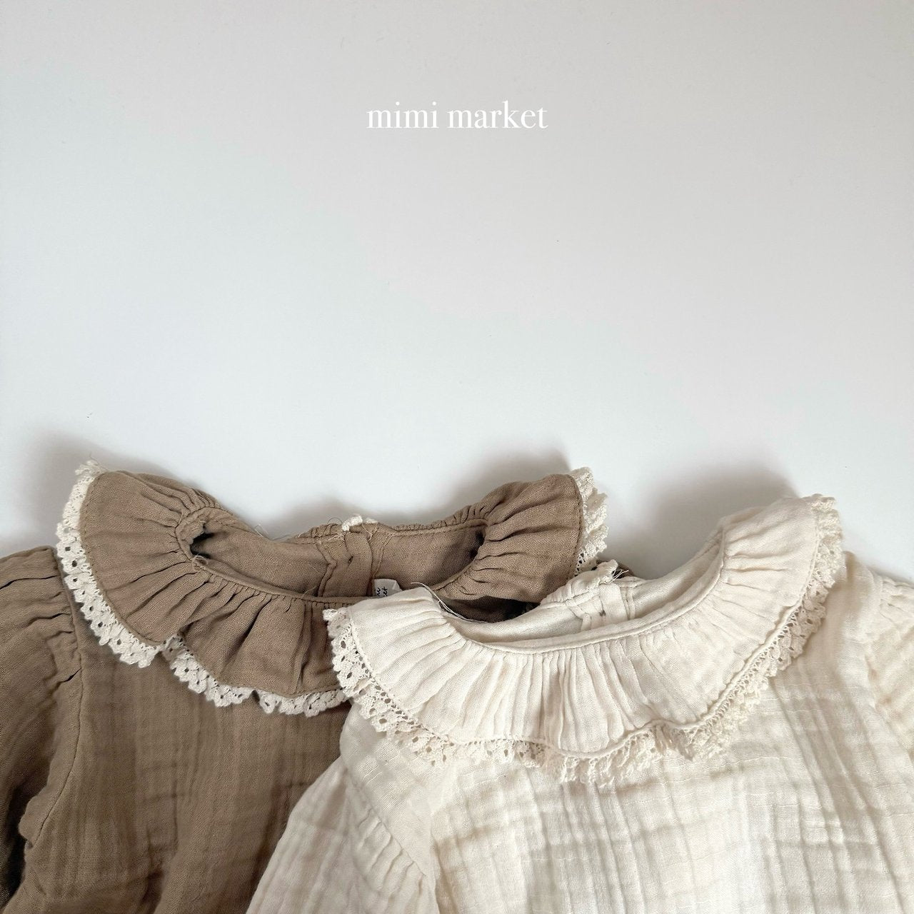 [mimi market] Pully lace collar blouse