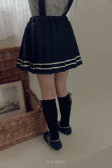 ［The beige］Pleated Skirt