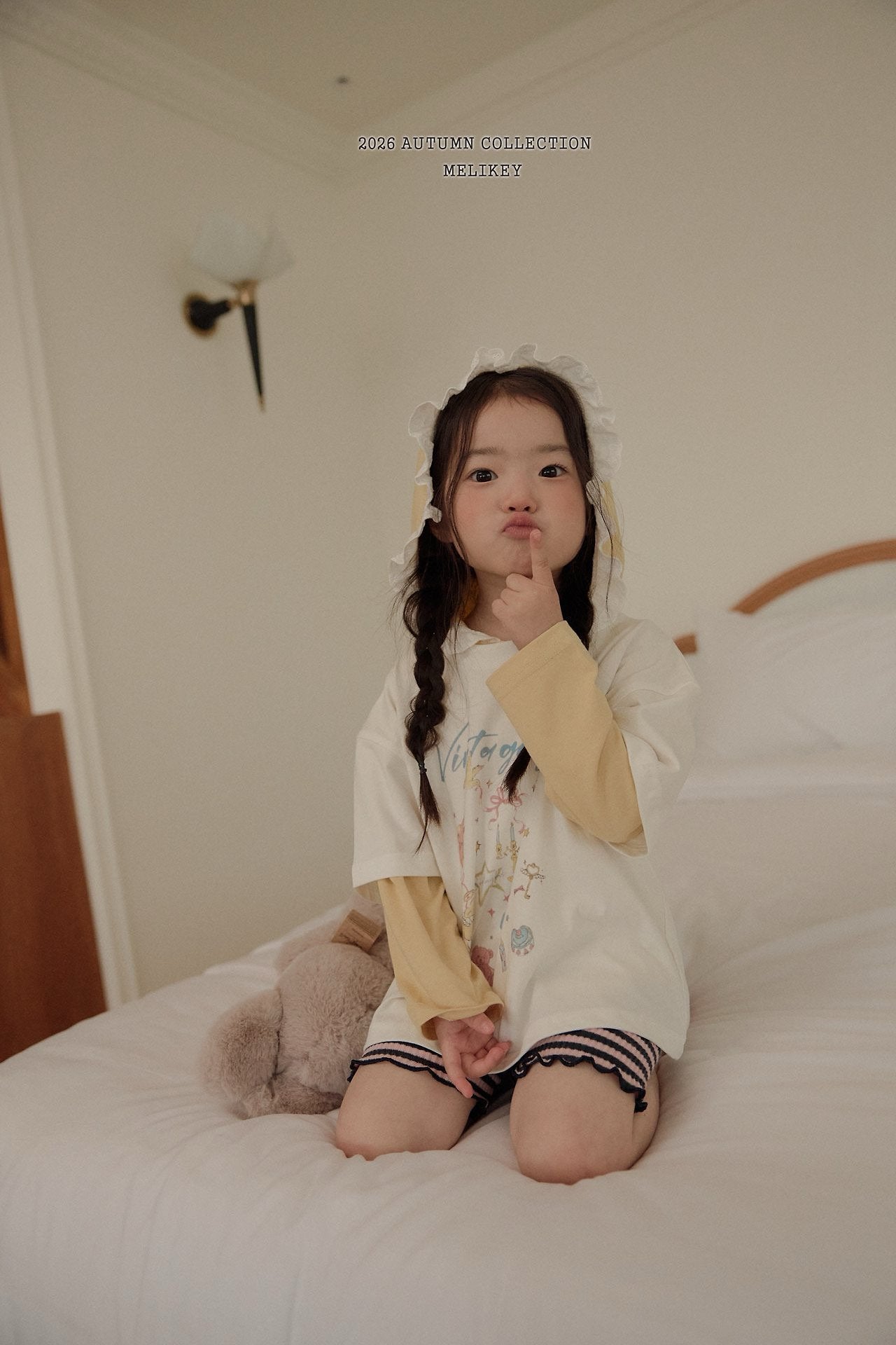 ［Melikey］Vintage girl tee
