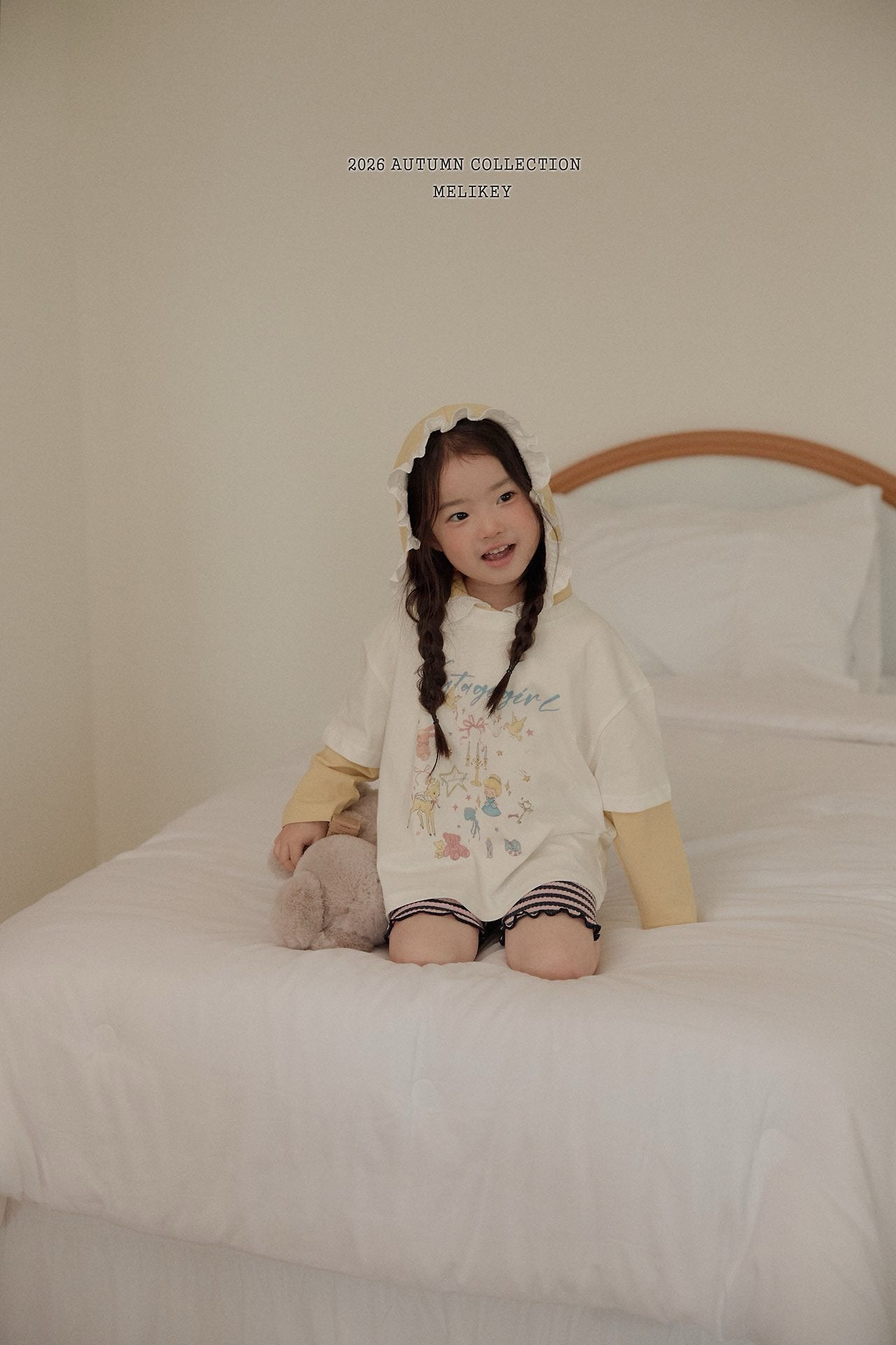 ［Melikey］Vintage girl tee