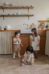 ［OREN］Pure tie stripe one-piece