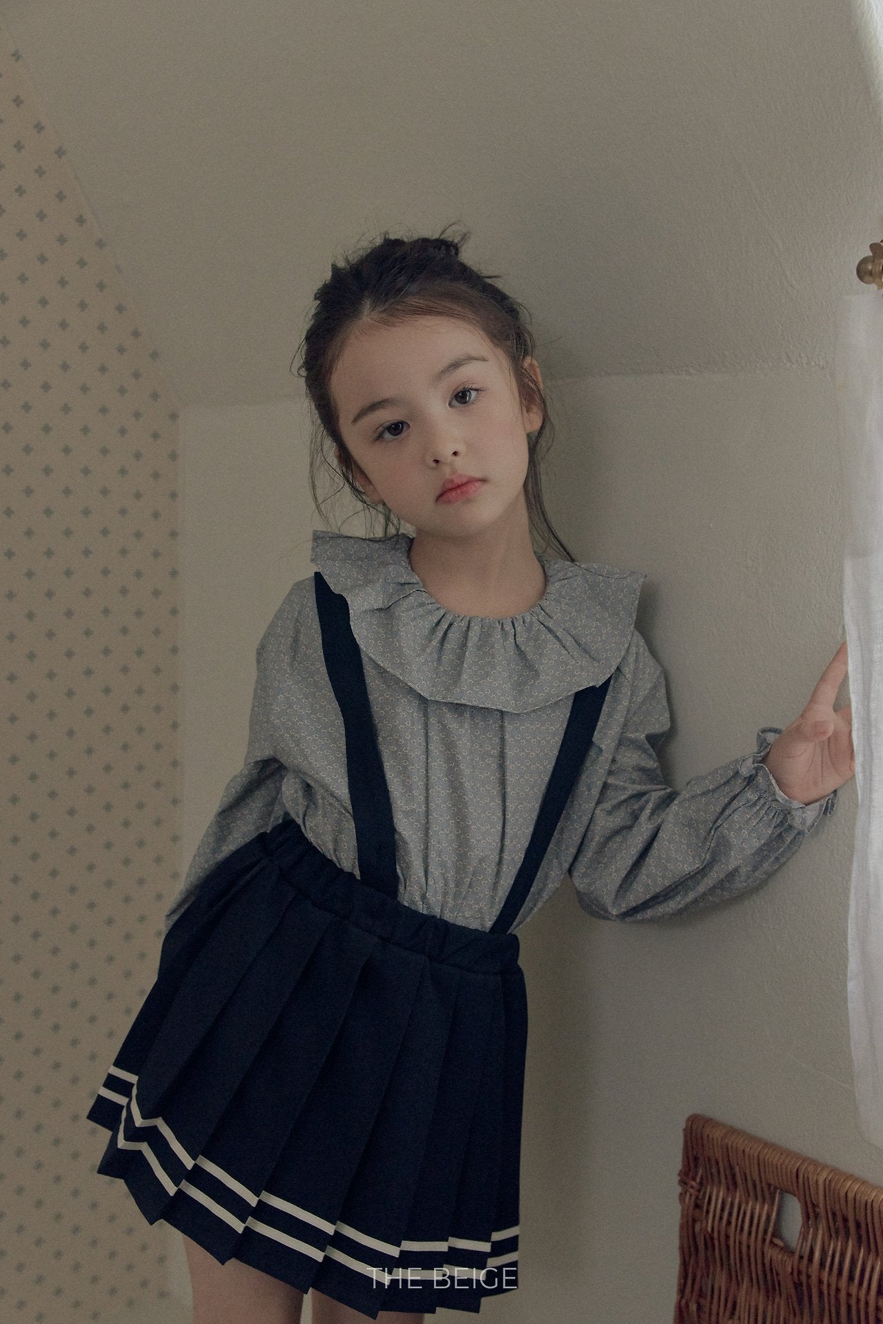 ［The beige］Pleated Skirt