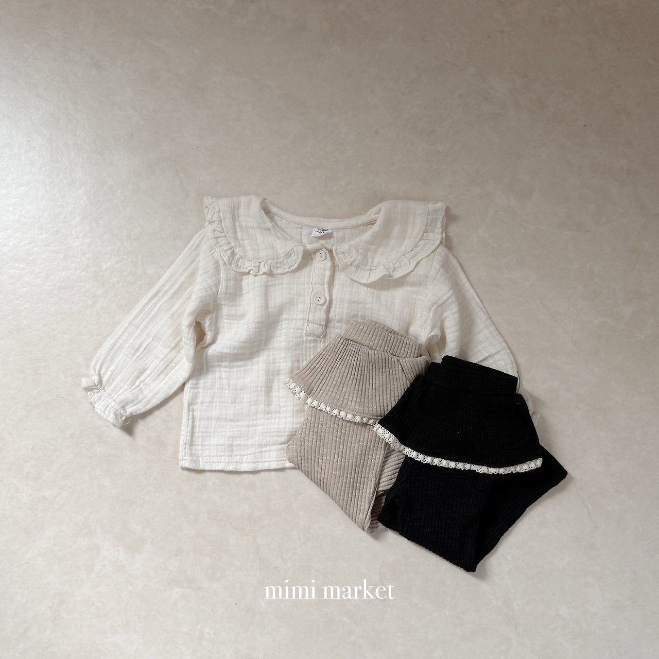［mimi market］More collar blouse