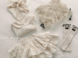 ［valubebe］Dot open ribbon vest (baby)