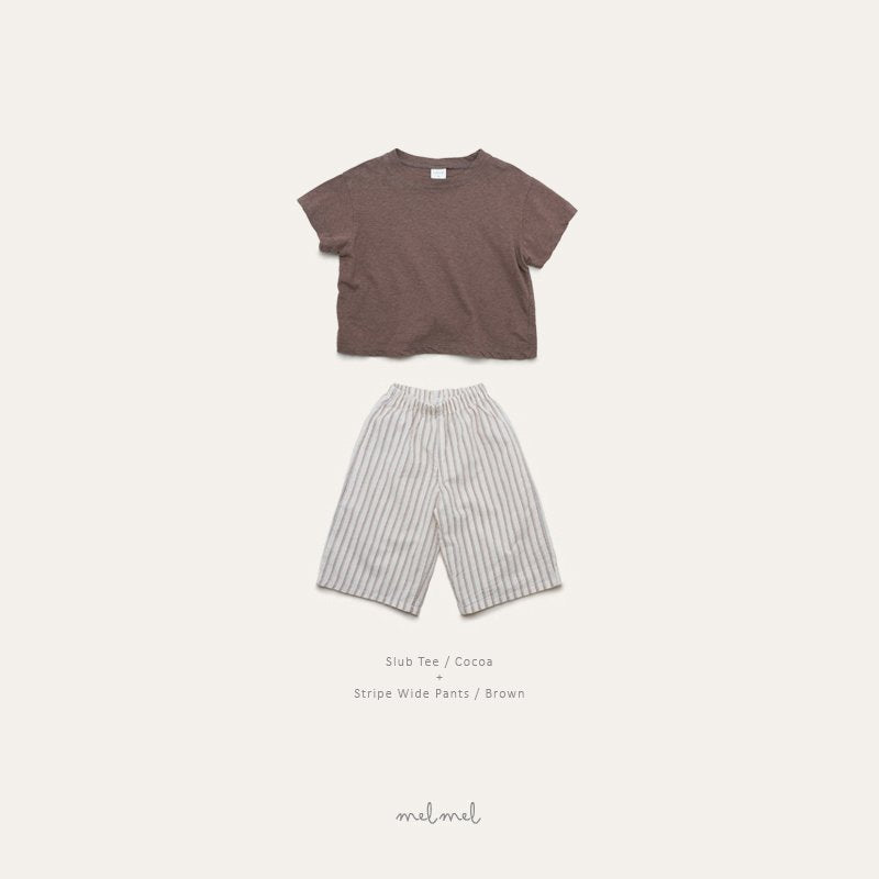 ［melmel］Slub tee