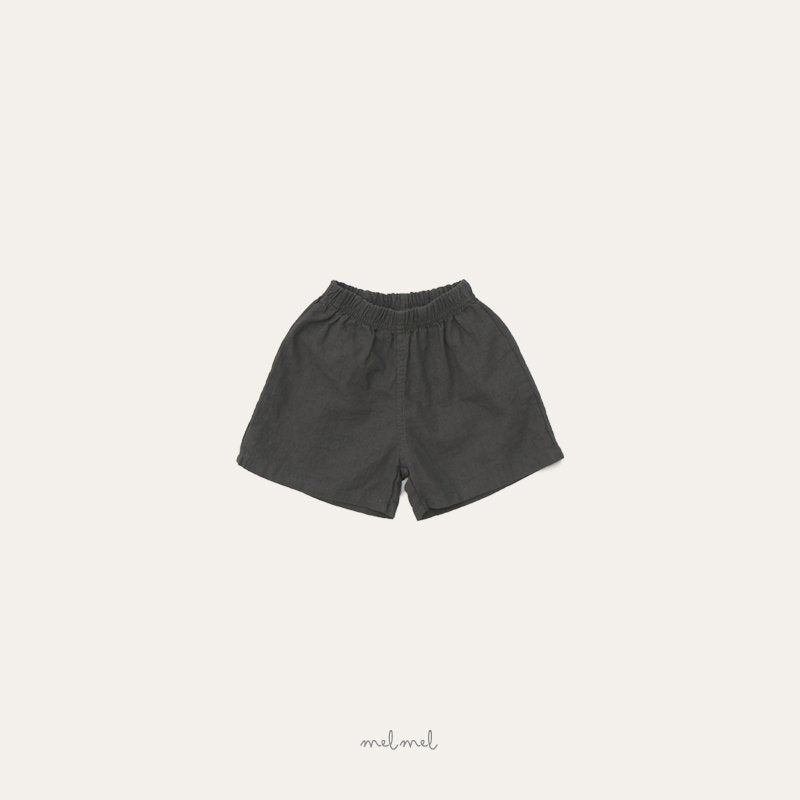 ［melmel］Linen short pants