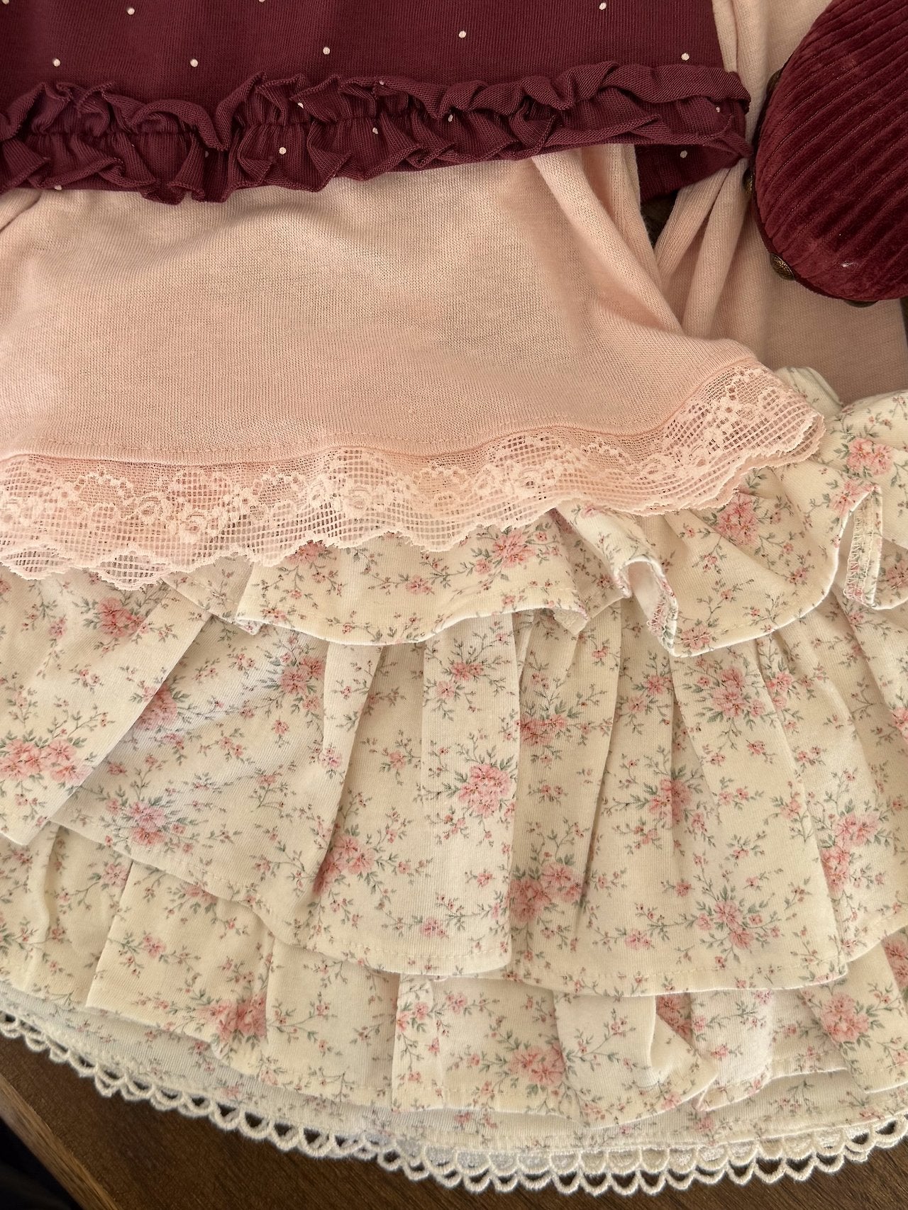 ［BANANAJ］Jenny fower cancan skirt