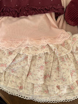［BANANAJ］Jenny fower cancan skirt