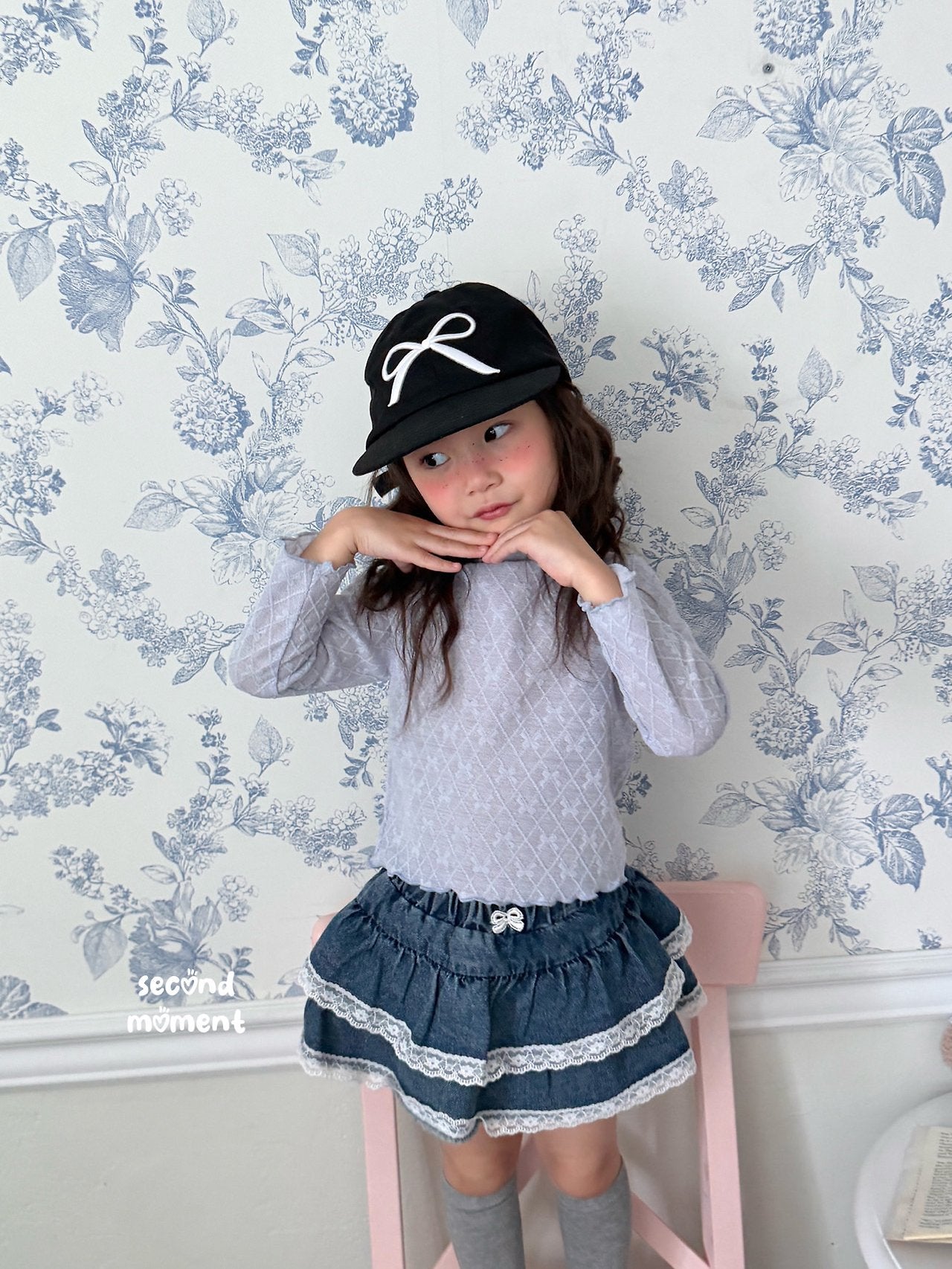 ［second moment］Lolo ribbon mellow tops