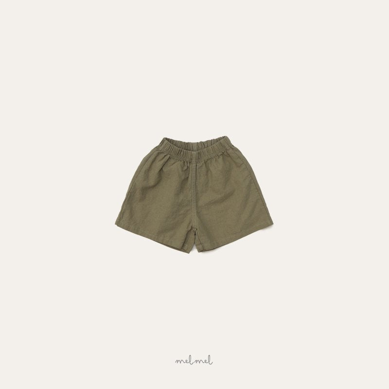 ［melmel］Linen short pants