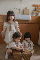 ［OREN］Pure tie stripe one-piece
