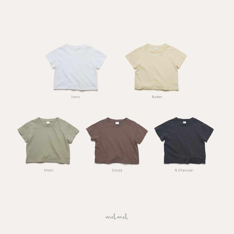 ［melmel］Slub tee