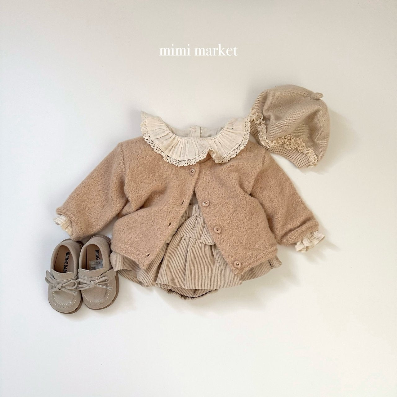 [mimi market] Pully lace collar blouse