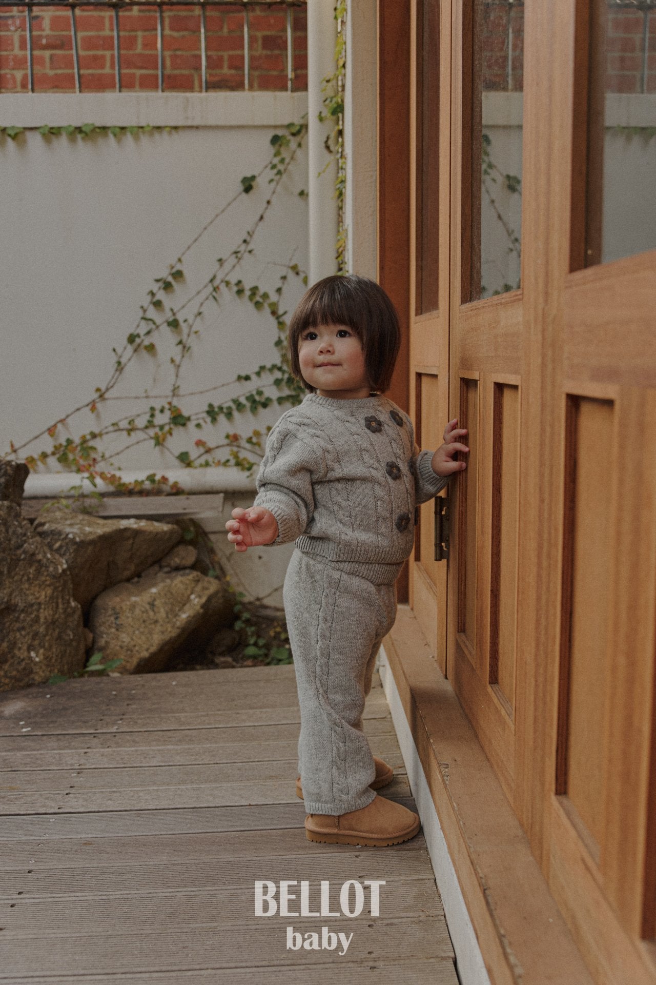 ［BELLOT］Berry cashmere knit pants (baby)