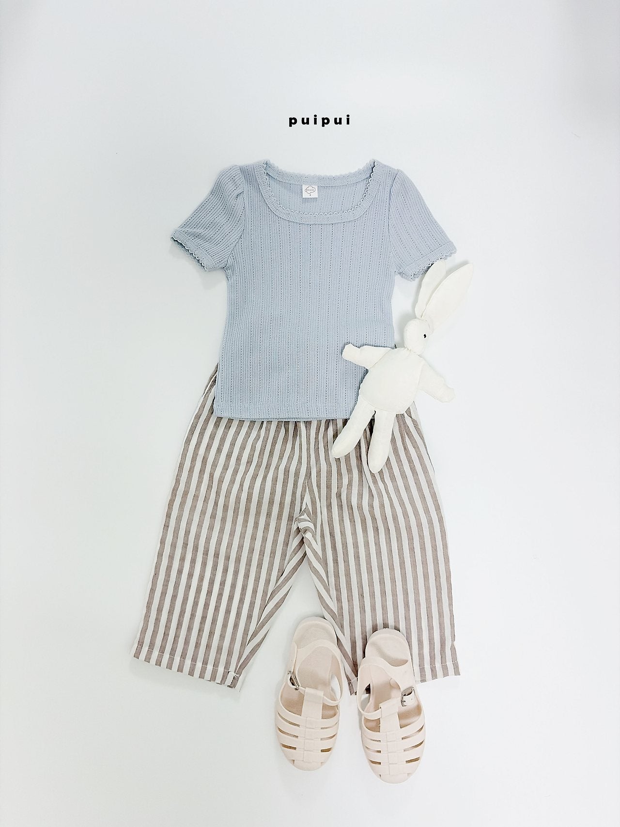 ［puipui］Line stripe pants