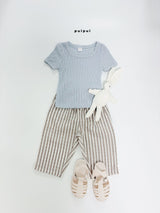［puipui］Line stripe pants