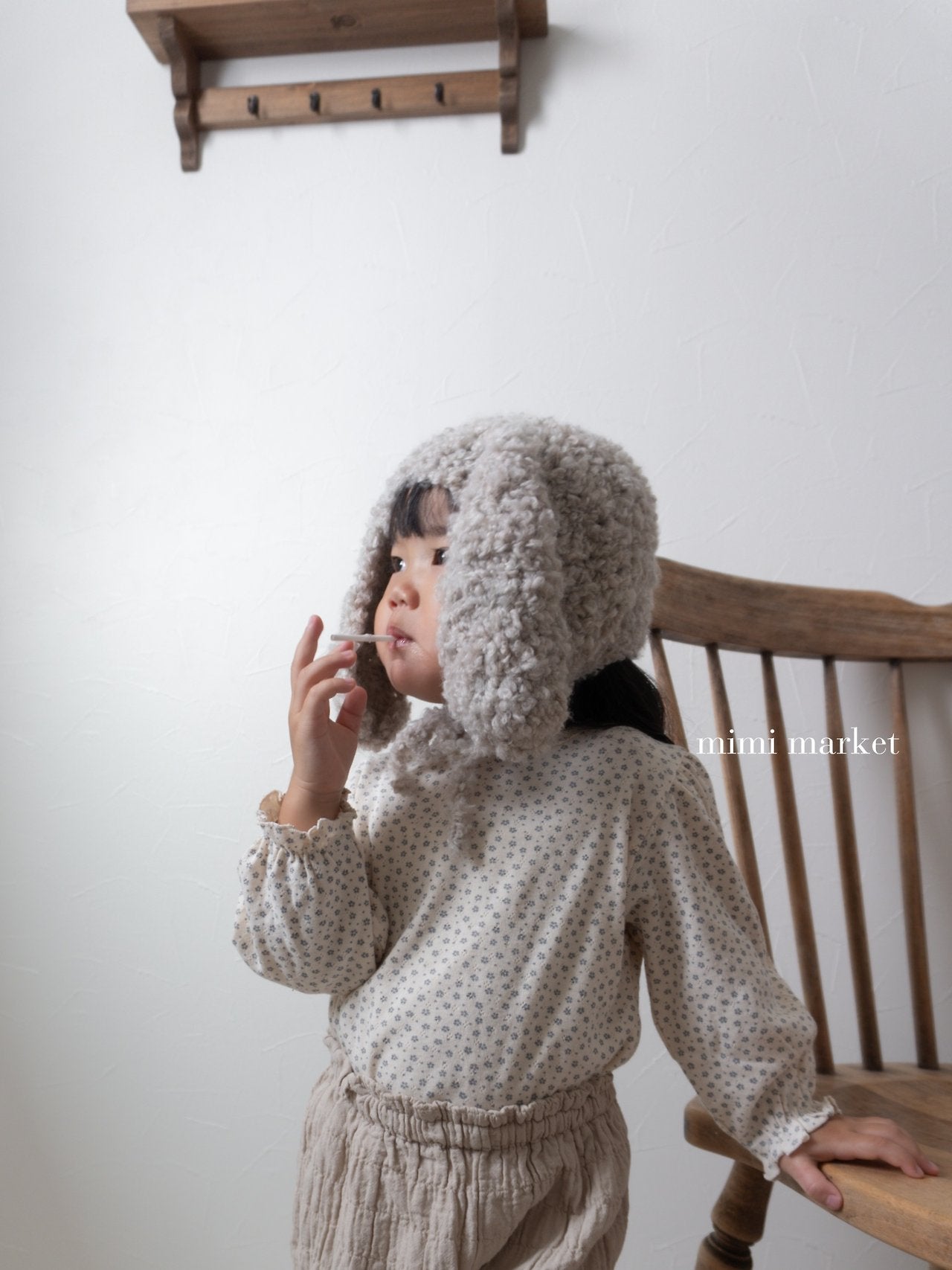 ［mimi market］Flower puff tops