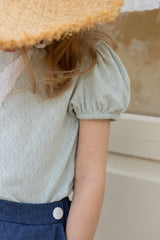 ［perrobebe］Amelie puff tee (mint)