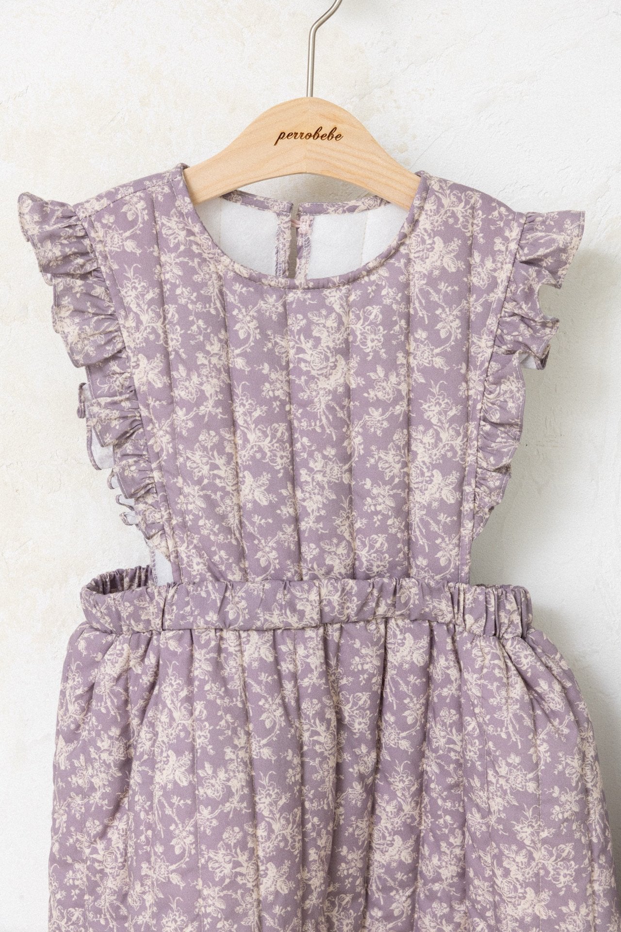 ［perrobebe］Iris padding one-piece