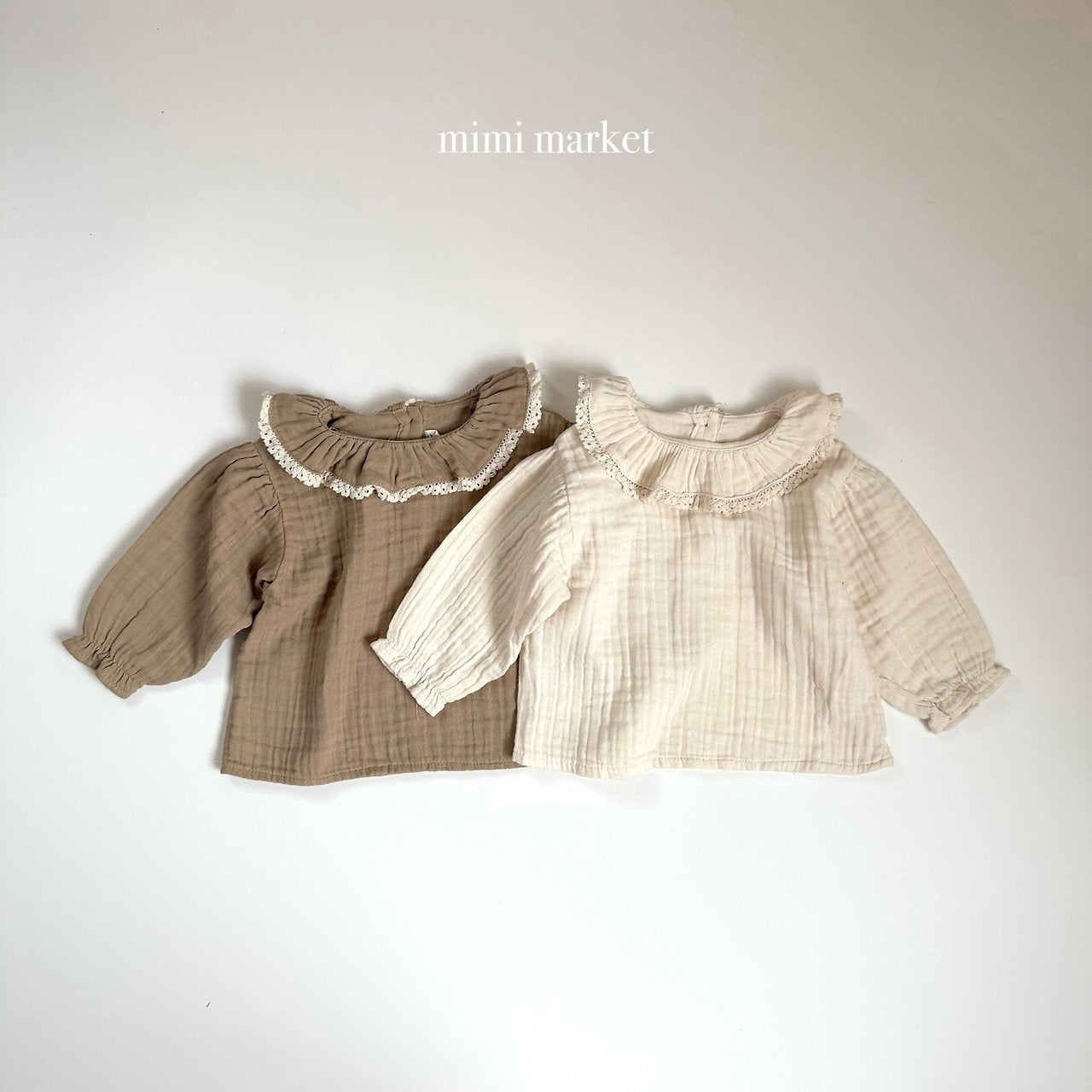 [mimi market] Pully lace collar blouse