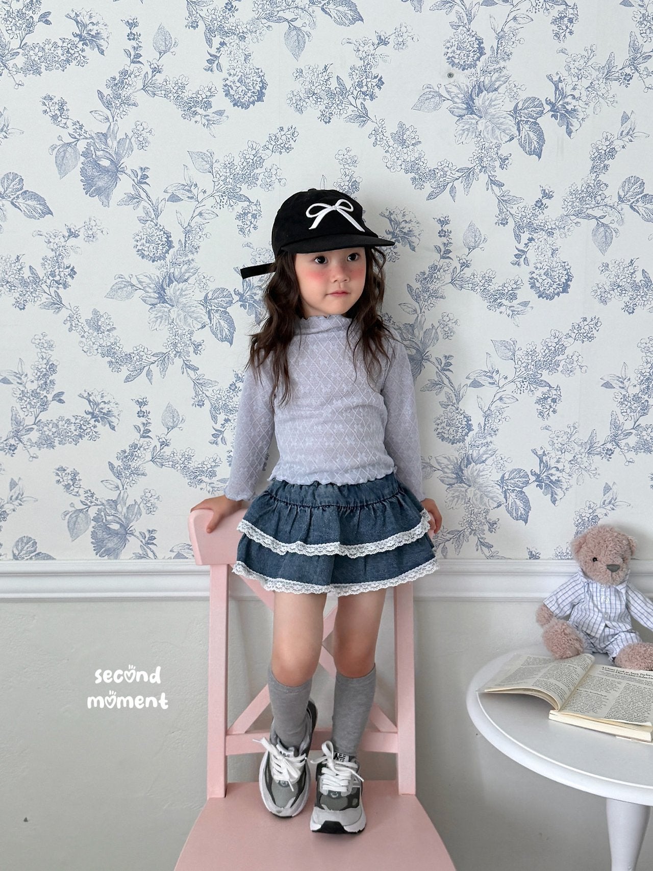 ［second moment］Lolo ribbon mellow tops