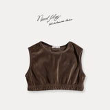 ［normalplay］Velvet Crop Vest