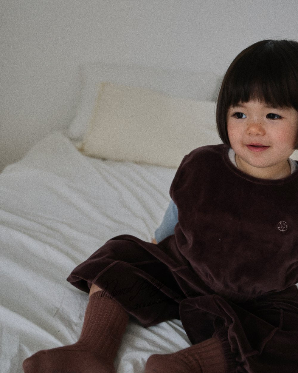 ［normalplay］Velvet Crop Vest