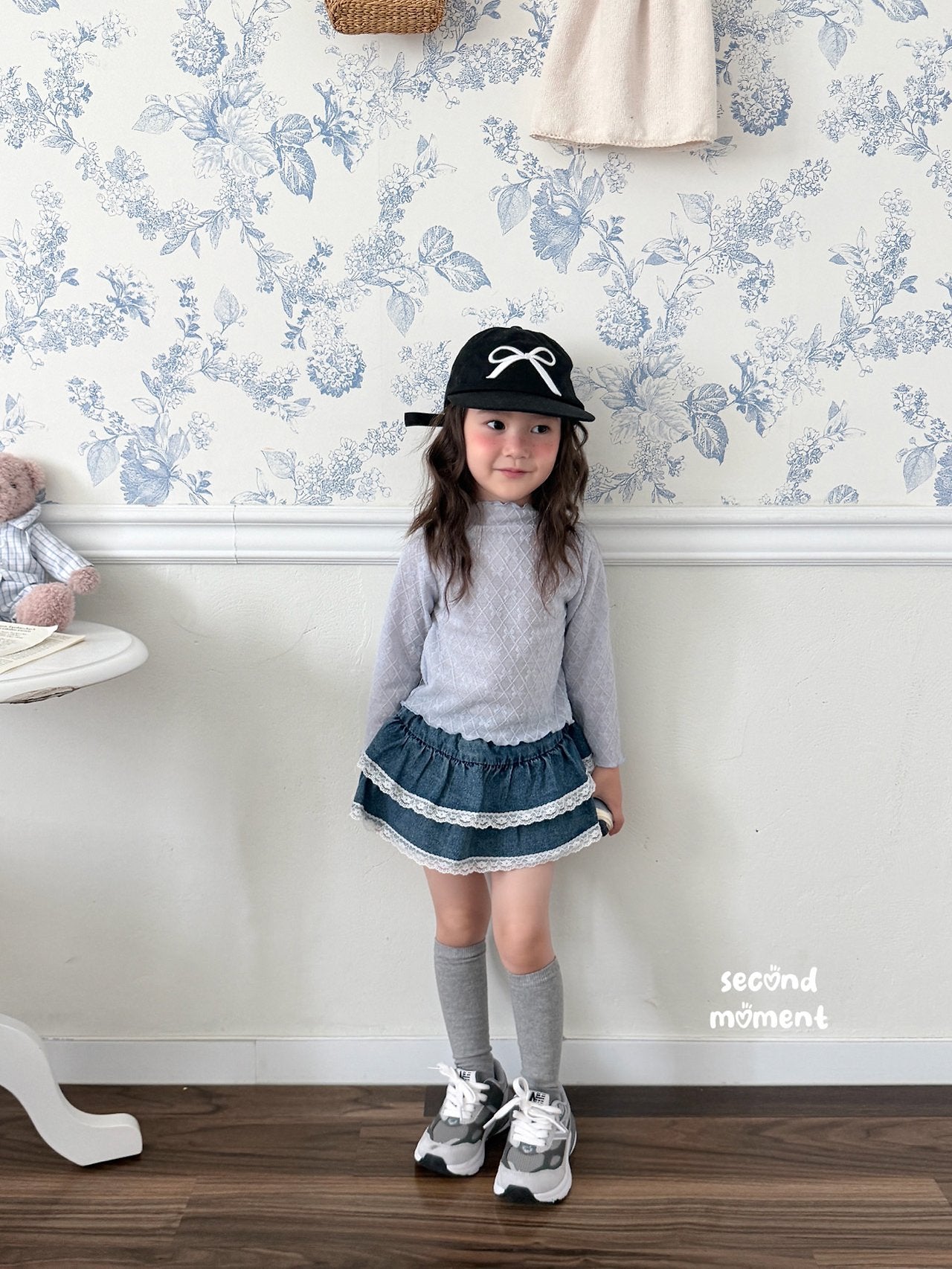［second moment］Lolo ribbon mellow tops