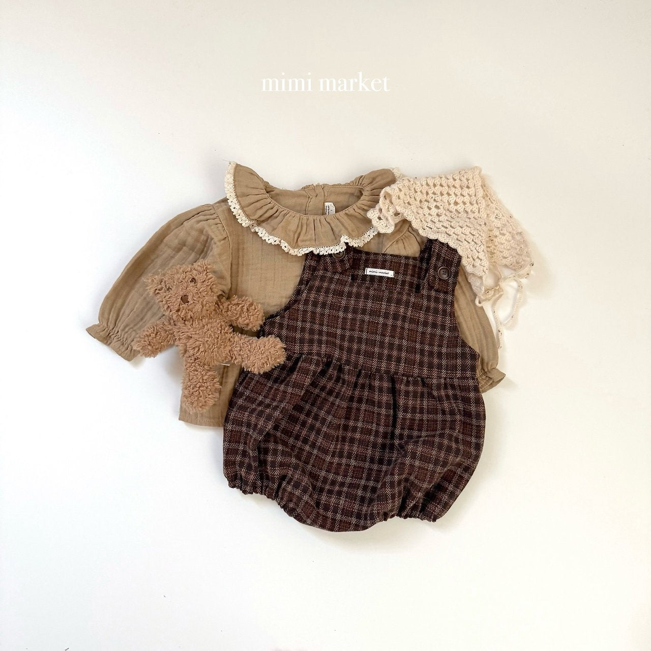 [mimi market] Pully lace collar blouse