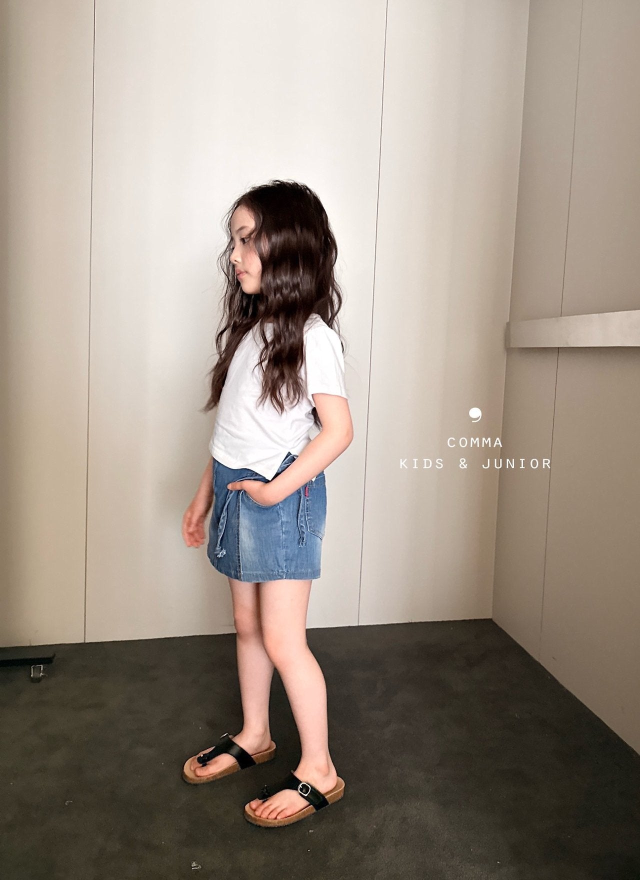 ［comma］Wrap skirt pants