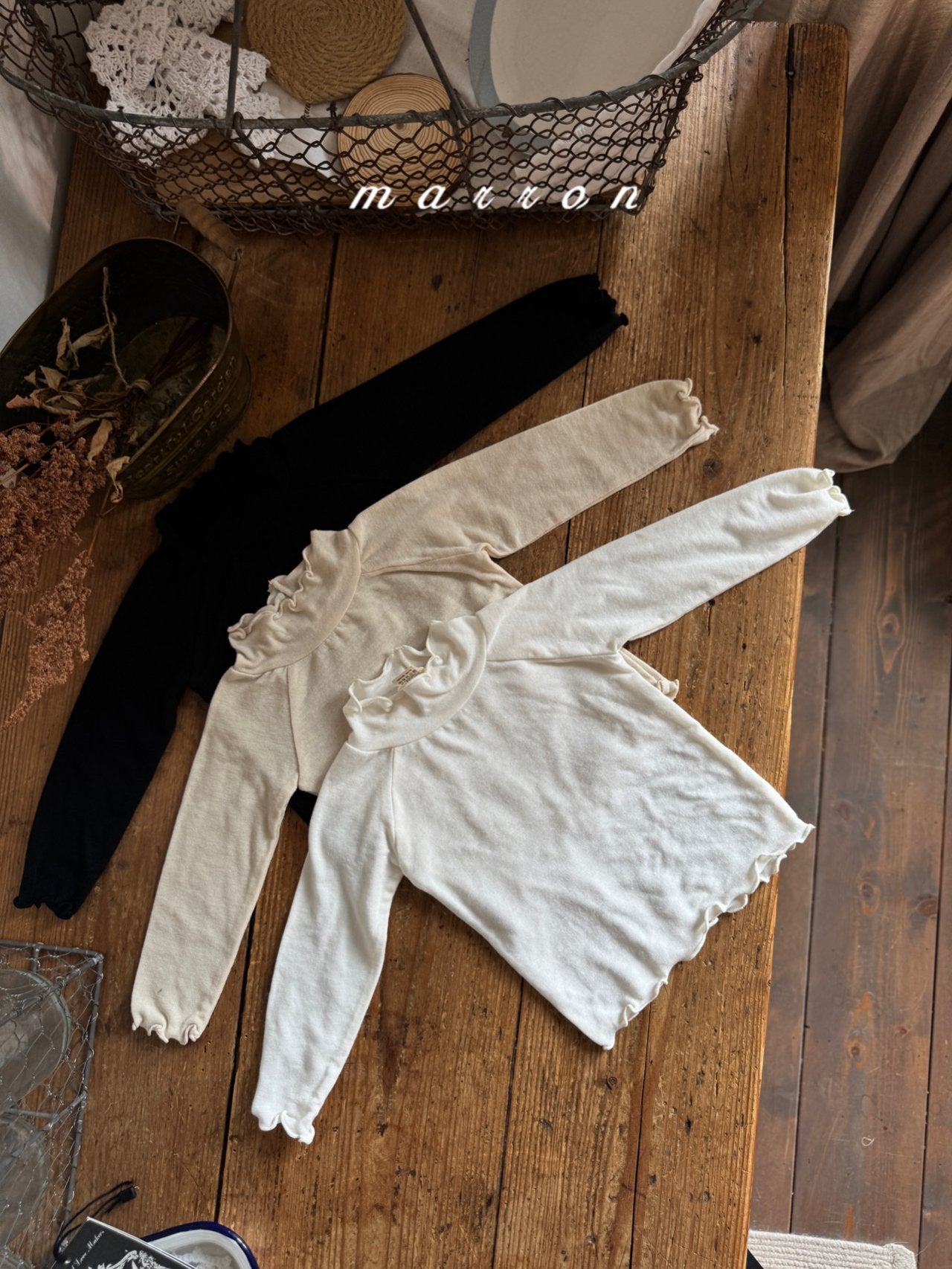 ［marron］Daily mellow tops