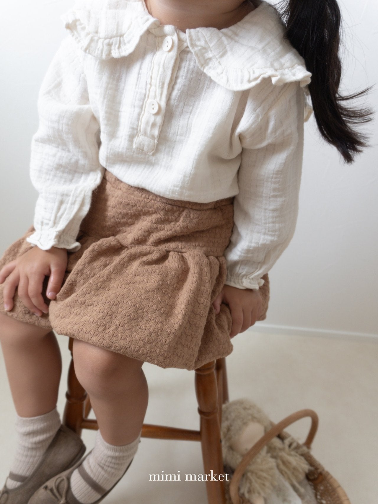 ［mimi market］More collar blouse