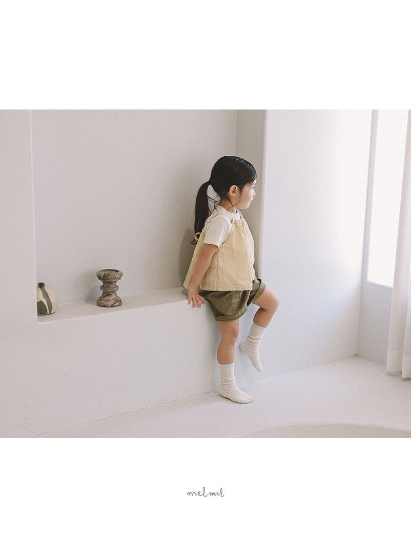 ［melmel］Linen short pants