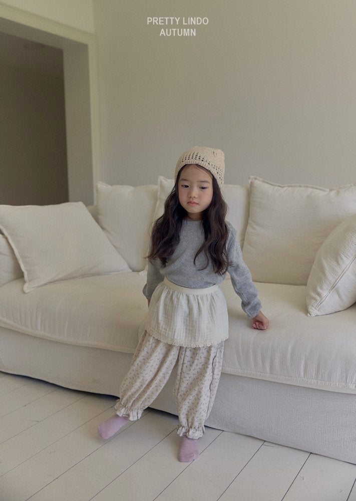 ［LINDO］Natural frill bonbon pants