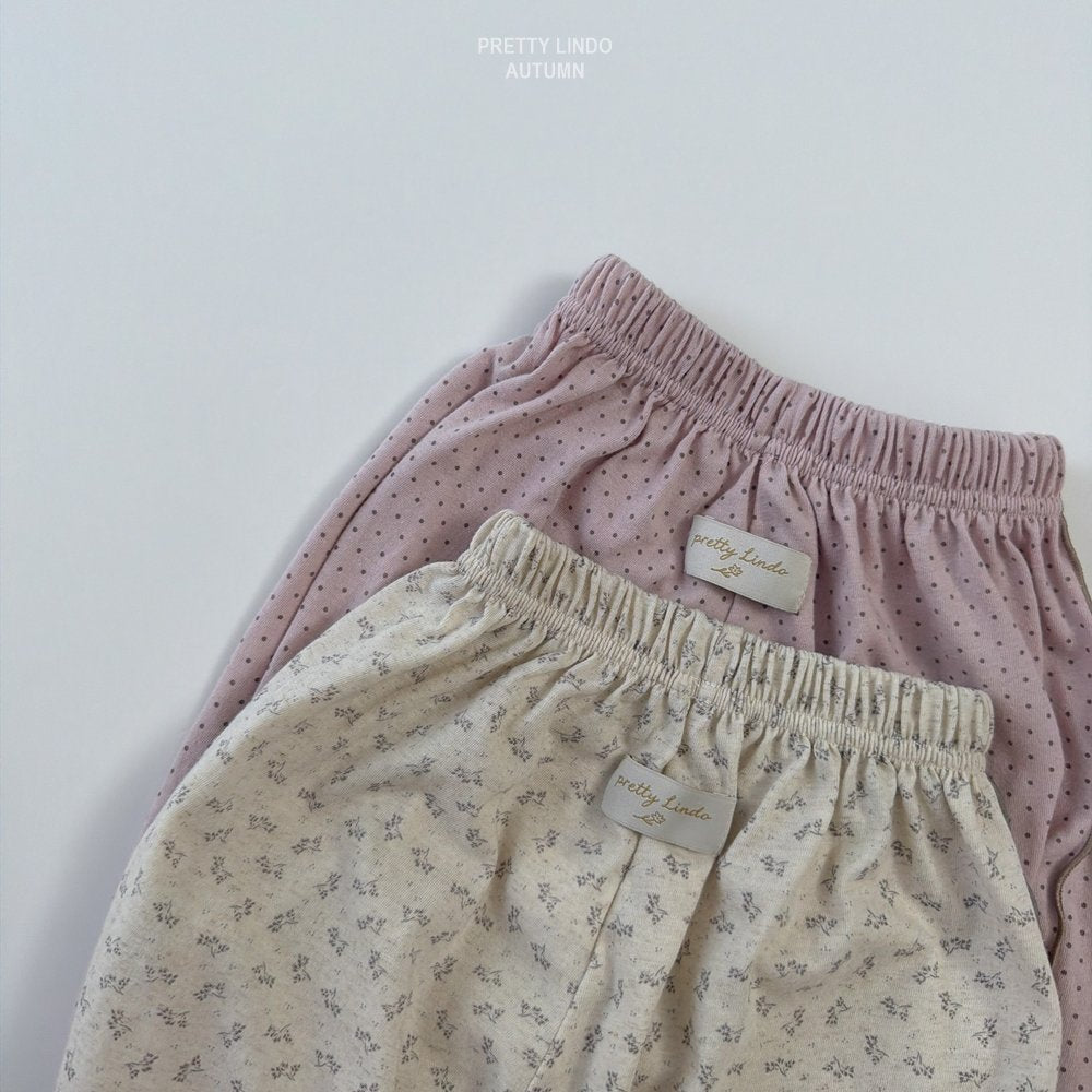 ［LINDO］Natural frill bonbon pants