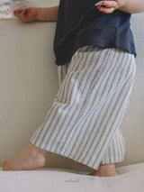 ［melmel］Stripe wide pants