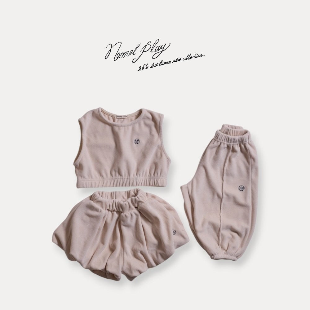 ［normalplay］Velvet Balloon Pants