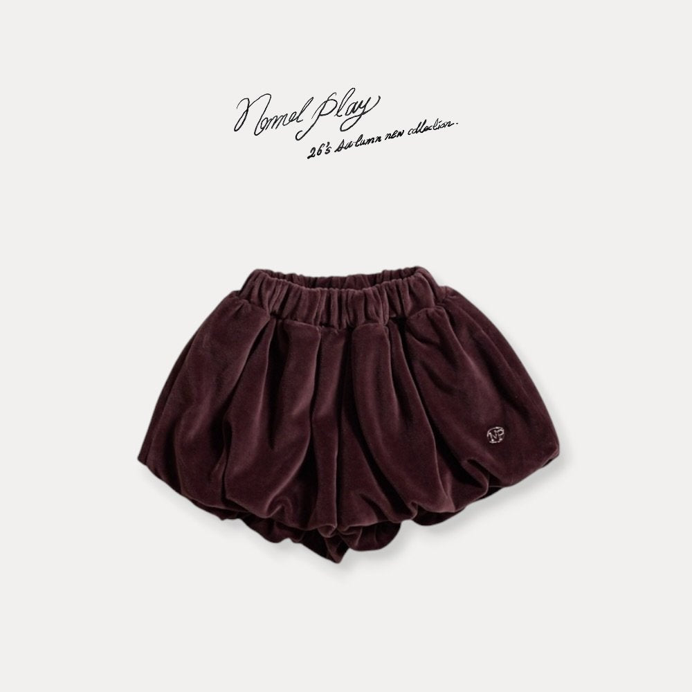 ［normalplay］Velvet Balloon Pants