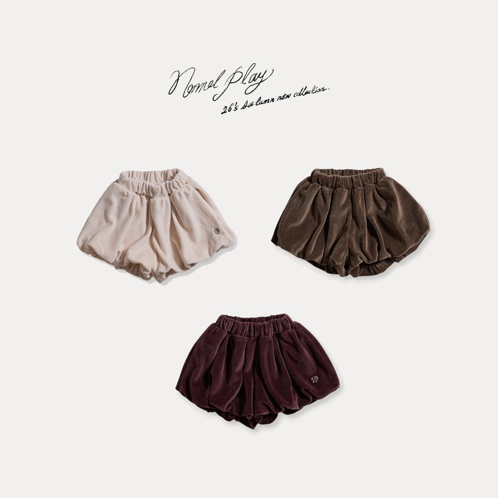 ［normalplay］Velvet Balloon Pants