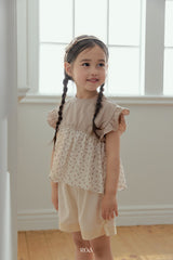 ［ROA］Judy flower frill tops