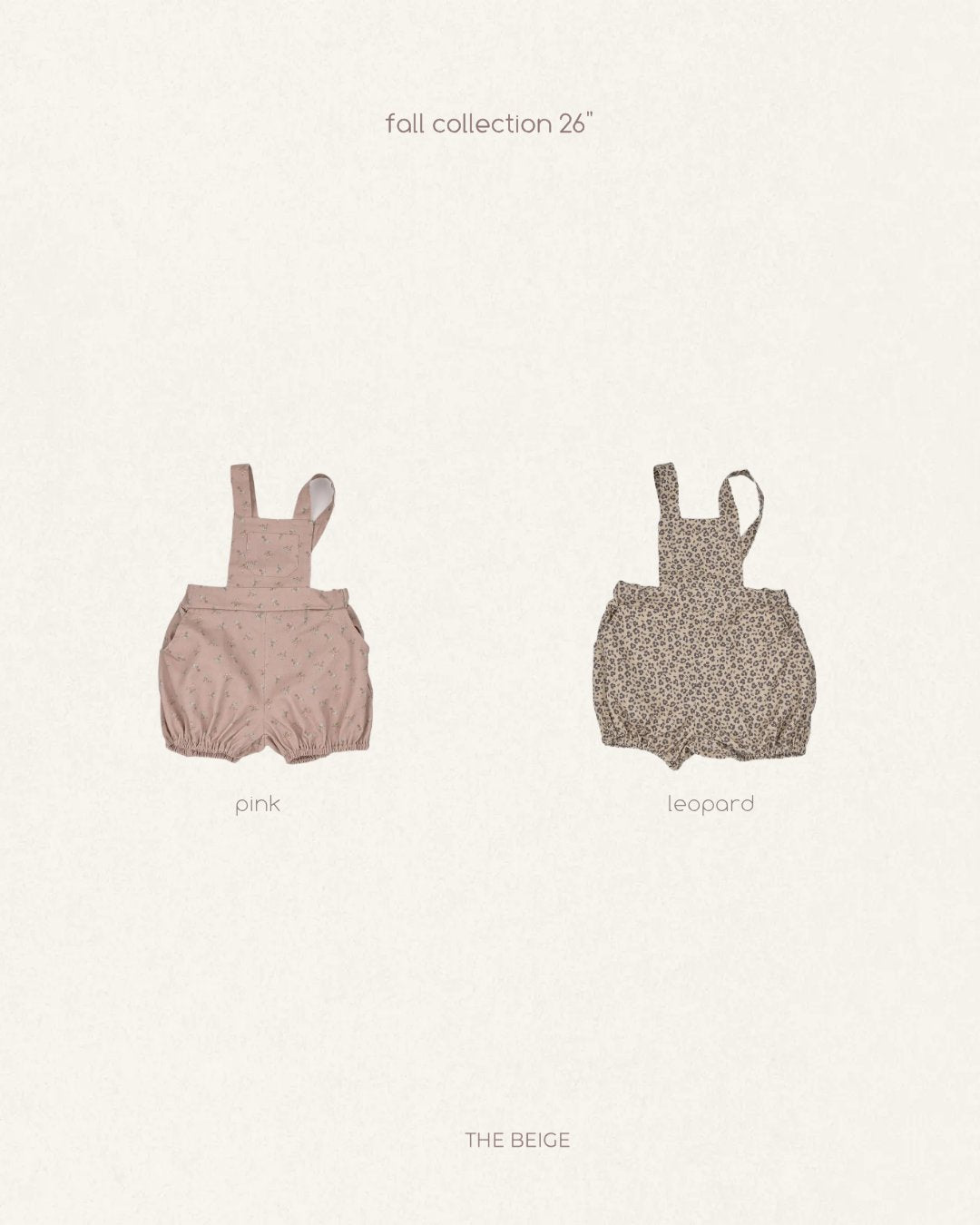 ［The beige］Pumpkin Suspender Pants
