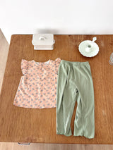 ［ohho］Heart pleats pants