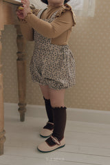 ［The beige］Pumpkin Suspender Pants