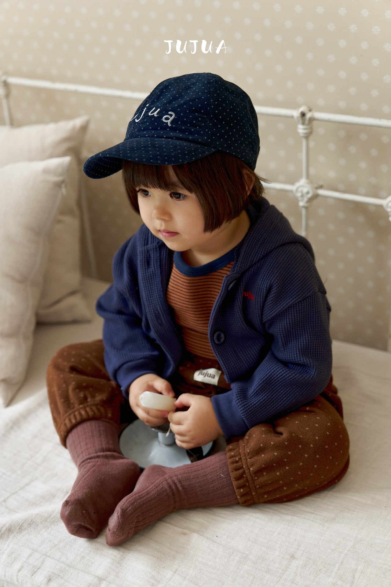 ［jujua］Momo stripe tops