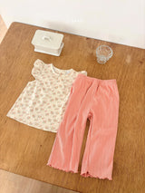 ［ohho］Heart pleats pants