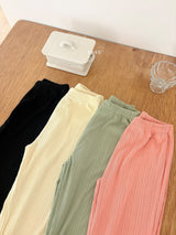 ［ohho］Heart pleats pants
